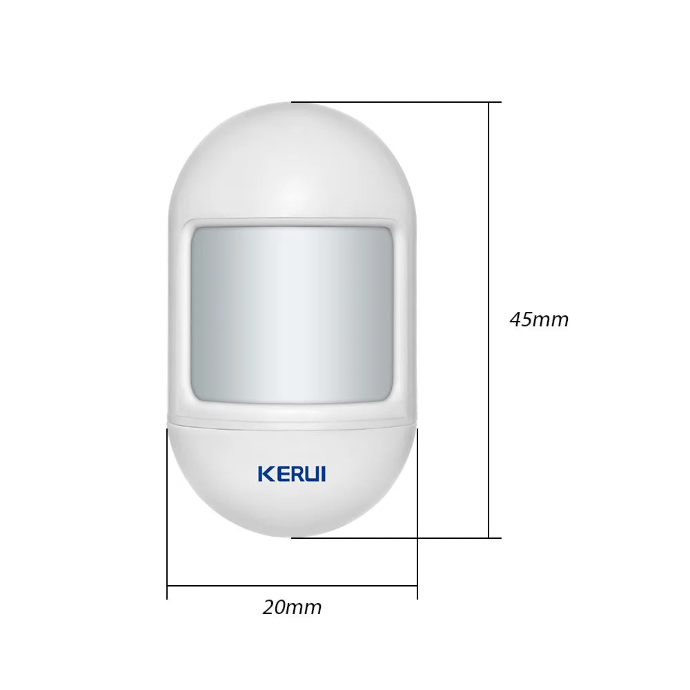 2pcs KERUI P831 Wireless Mini PIR Motion Sensor Alarm Detector with Magnetic Swivel Base for W181 W184 W204 Home Security Alarm