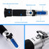 Yieryi 3 In 1 Handheld Alcohol Refractometer Sugar Wine Concentration Meter Densitometer 0-25% Alcohol Beer 0-40% Brix Grapes