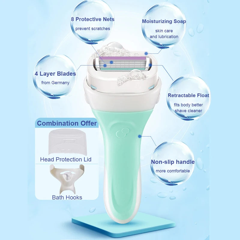 Original Schick Intuition Women Hair Shaving Safety Razor Limited Edition Lady Shaver Safe Clean Best Protection Manual Epilator