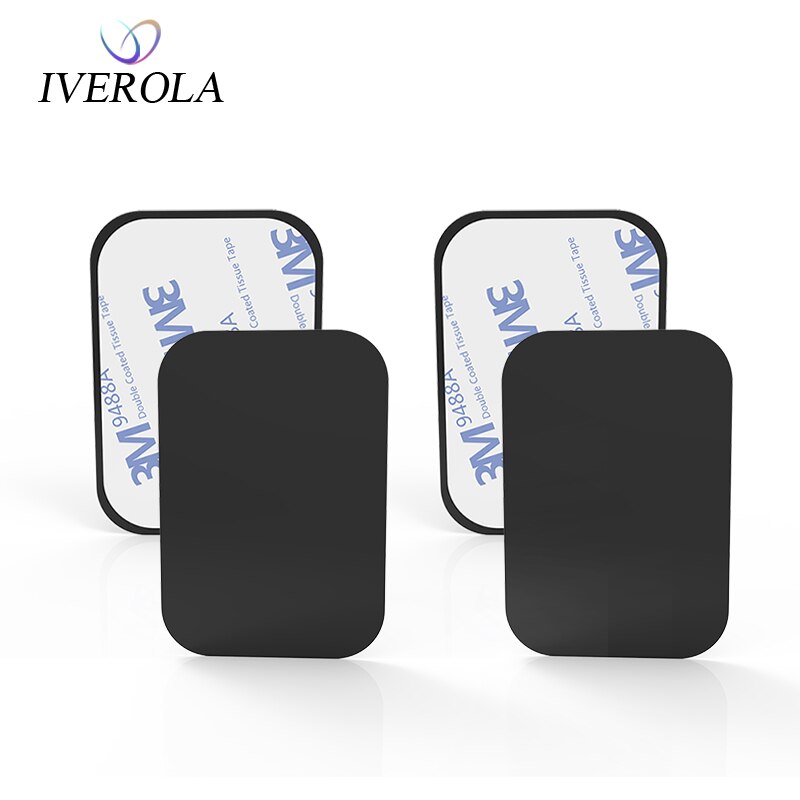 Univerola Mount Metal Plate with Adhesive For Magnetic Mount Car Holder Replacement Metal Plate Kit Magnet Mobile Phone Stand