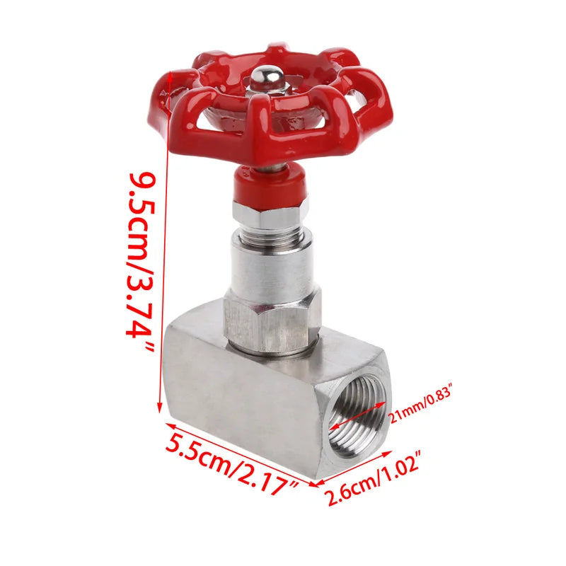 1/2" DN15 Stainless Steel 304 High Pressure Needle Valve Female Thread J13W 160P