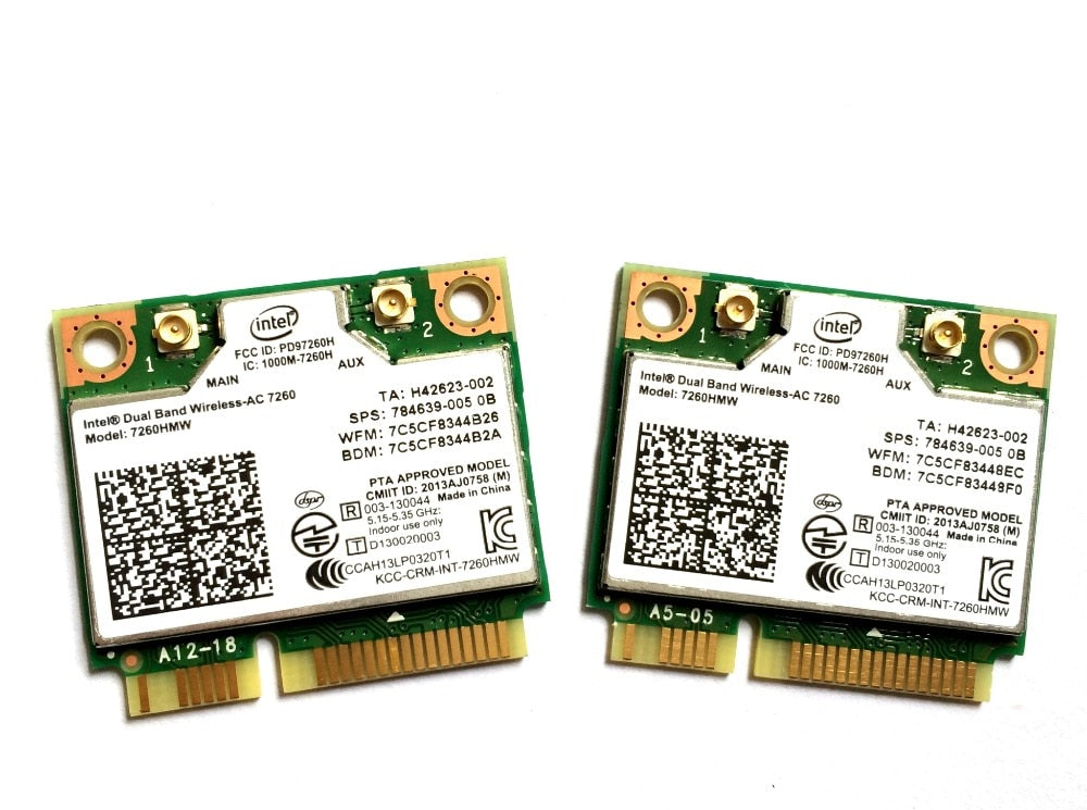 Intel Dual Band Wireless 7260 Intel7260 7260AC 7260HMW 2.4&5G 867M BT4.0 MiniPCIe WiFi Wireless Card