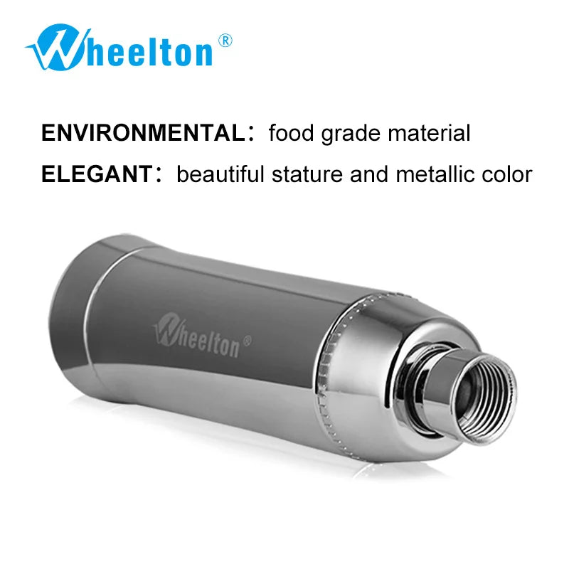 Wheelton SPA Bathing Remove Chlorine Water Filter Purifier Shower Filtration Soft Water Attach Extra 3 Cartridges