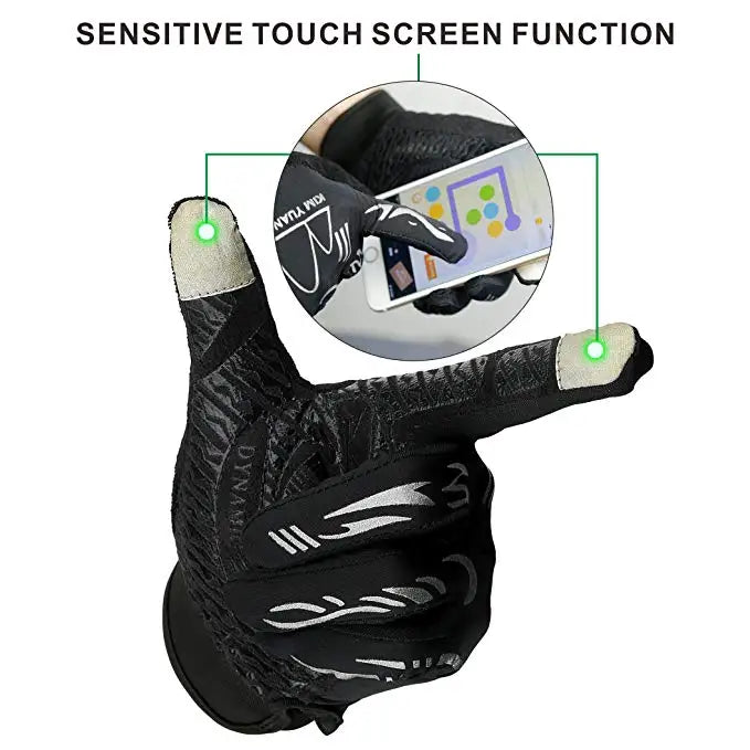 KIM YUAN Touch Screen Sun Protection Cycling Gloves, for Mountain Biking, Running, Hiking General Using, Suits Men & Women