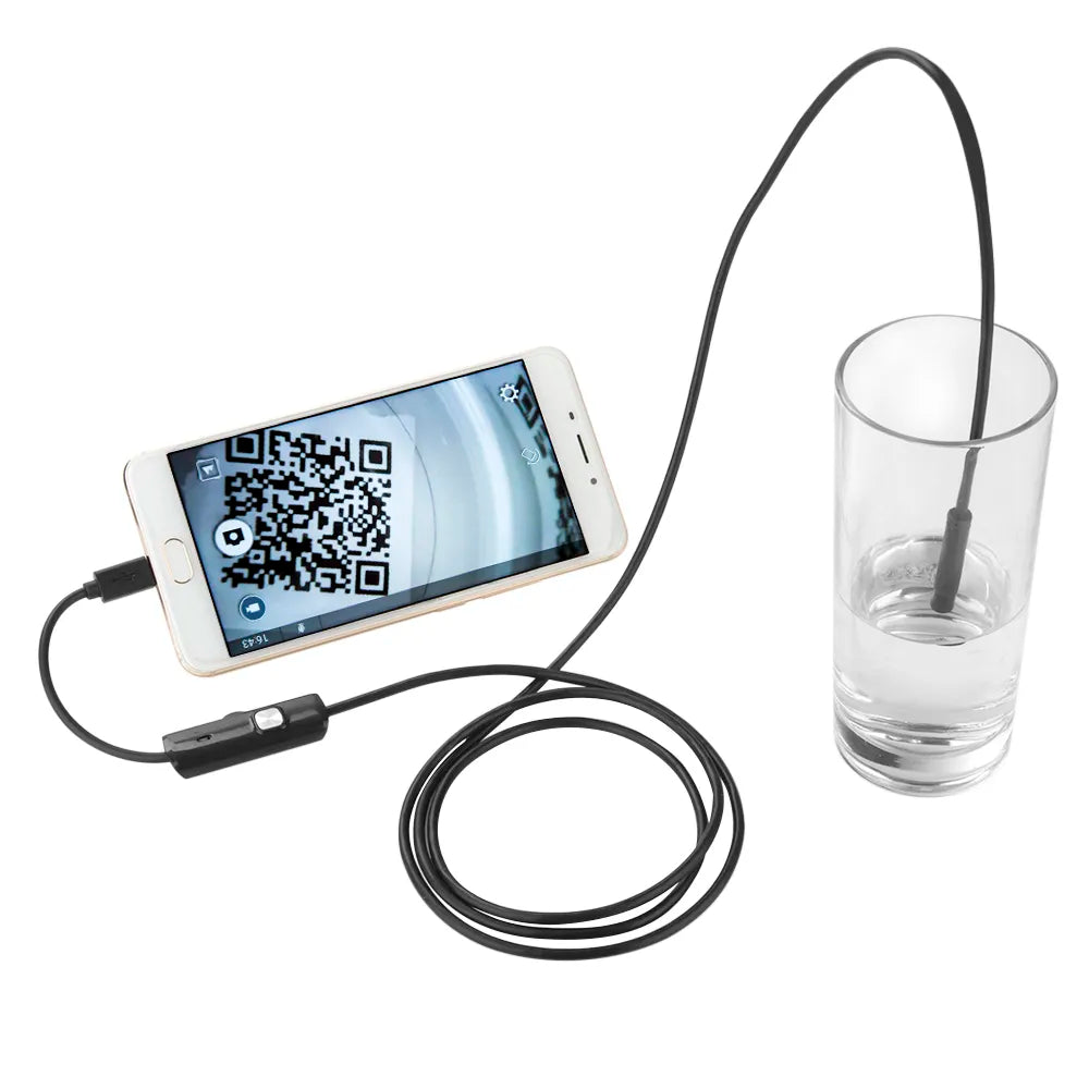 Mini Camera 5.5mm 7mm Lens Endoscope Camera Snake Semi Rigid Cable Waterproof USB Camera For Android Phone PC Borescope