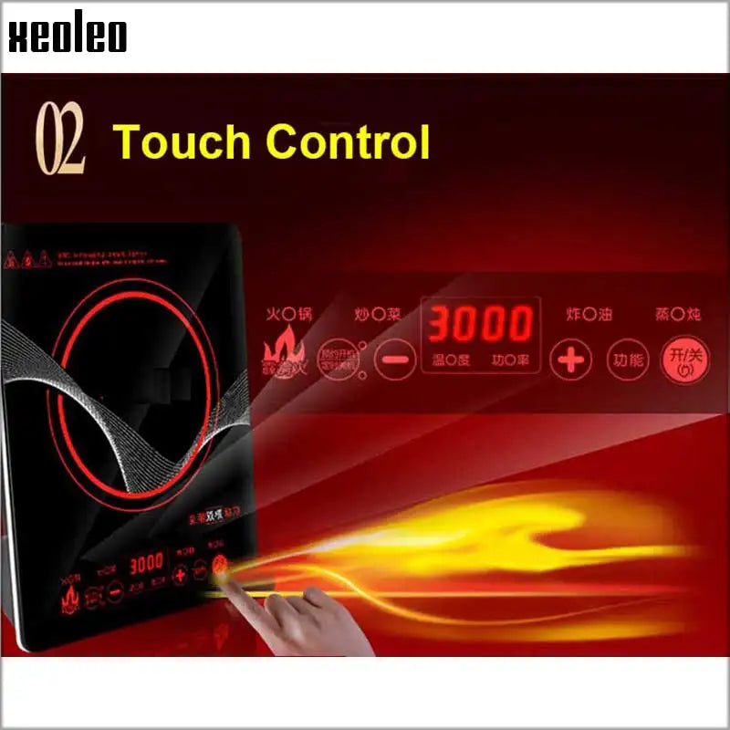 XEOLEO Induction Touchpad Heating Kitchen Food Cooker with Timing/ Reservation Household Electromagnetic Furnace Home Appliance