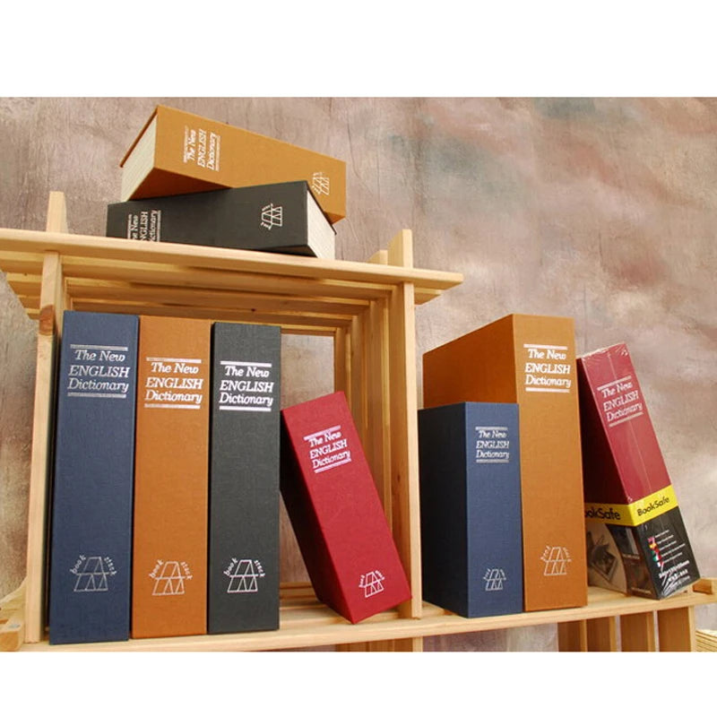 Book Safes Simulation Dictionary Secret Book Safe Money Box Case Money Jewelry Storage Collection Box Security Password Lock