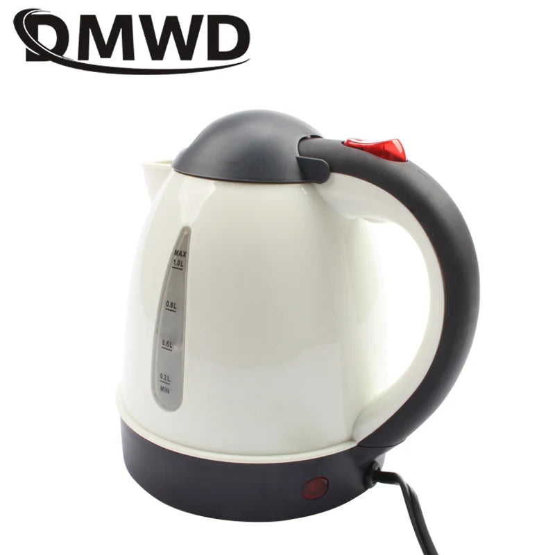 DMWD 1000ml Auto Car Electric Kettle Portable Hot Water Heater Travel 12V 24V Cigarette Lighter Tea Coffee Heating Pot Mug Cup