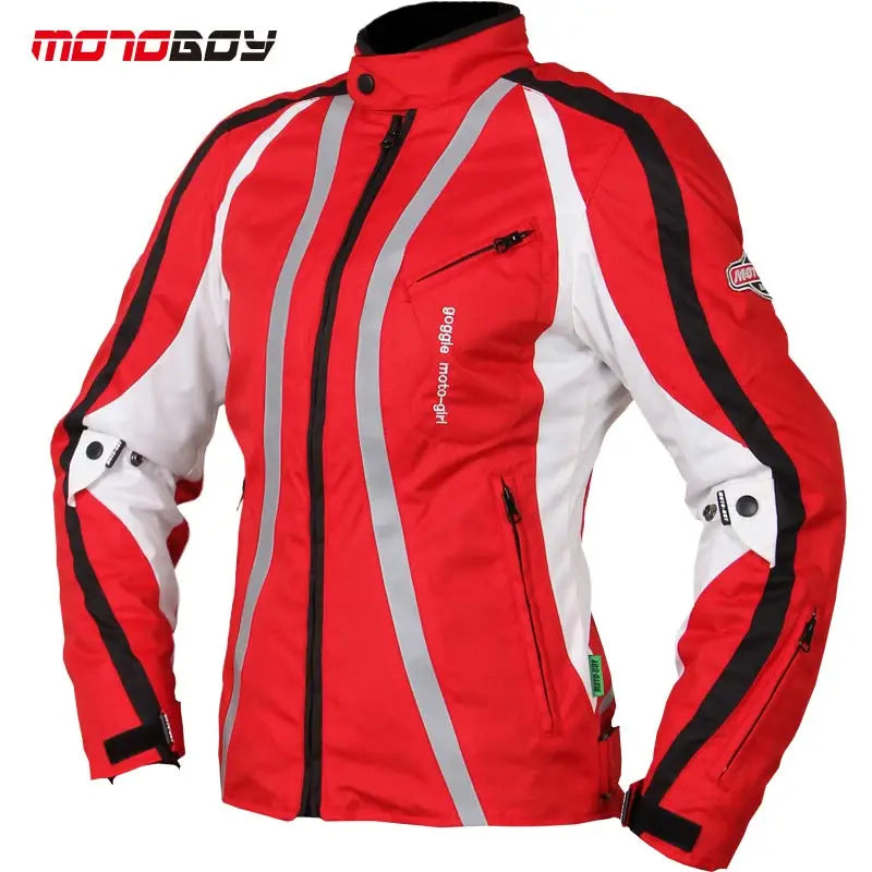 Winter jackets for women Men Blue Red Waterproof Durable Motorcycle Body Armor Jacket High Visible Moto Clothes