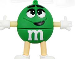 Usb Flash Drive Cartoon Chocolate M&M Flash Memory Card Pen Drive 32GB Usb Stick 64G Pendrive 128GB 16G 8G Flash Drive Best Gift
