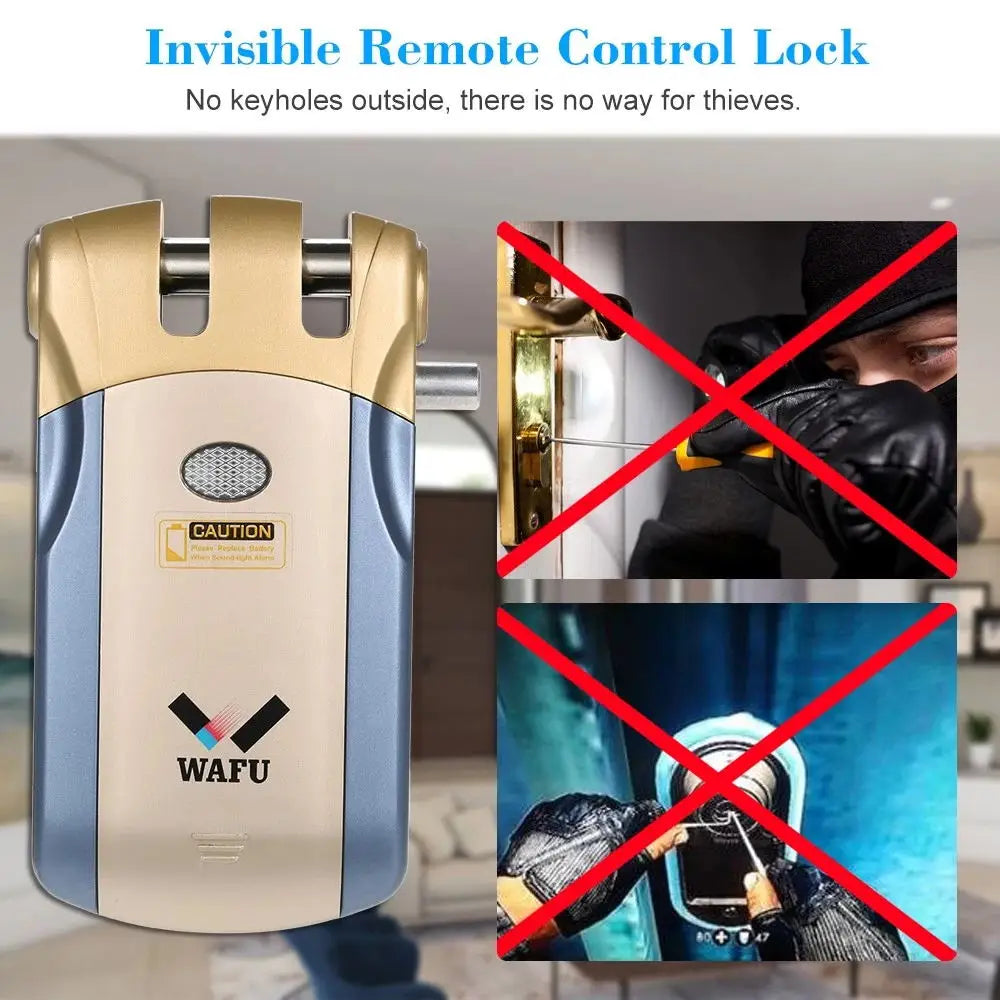Wafu Smart Lock Electric Bluetooth Door Lock Wireless Remote Control Access Control System Security Door Lock Wafu 018