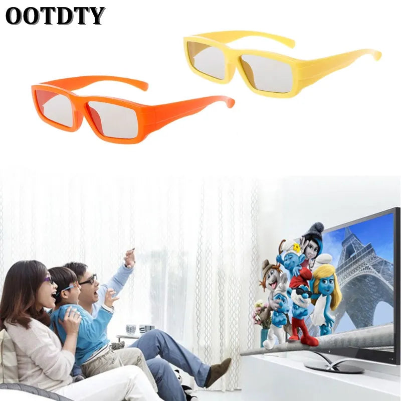 OOTDTY Children Size Circular Polarized Passive 3D Glasses For Real D 3D TV Cinema Movie
