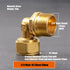 3pcs/lot  Elbow/Tee Aluminum-Plastic Tube Copper/Brass Joint 1/2" 3/4" Female/Male Thread To 16 20mm Solar Heater Pipe Fittings