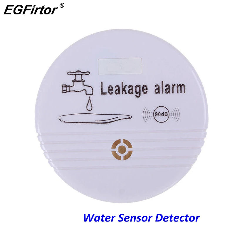 Wireless Water Alarm Independent Battery Water Alarm Sensor Detector 90dB Sounder Water Leakage Alarm Detector Home System DC9V