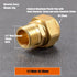 4pcs 1/2" 3/4" 1" To 12-16/16-20/20-25mm Aluminum-Plastic Pipe Joint Solar Heater Geothermal Tube Copper/Brass Elbow/Tee Connect