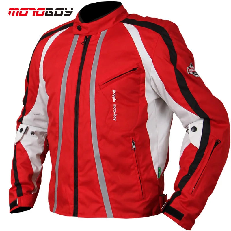 Winter jackets for women Men Blue Red Waterproof Durable Motorcycle Body Armor Jacket High Visible Moto Clothes