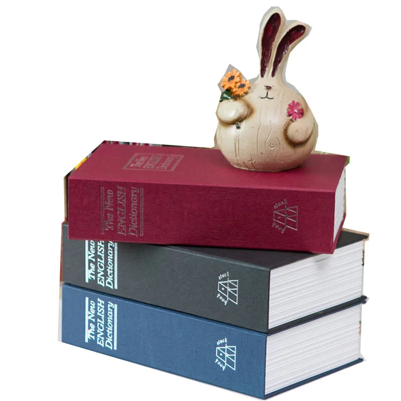 Book Safes Simulation Dictionary Secret Book Safe Money Box Case Money Jewelry Storage Collection Box Security Password Lock
