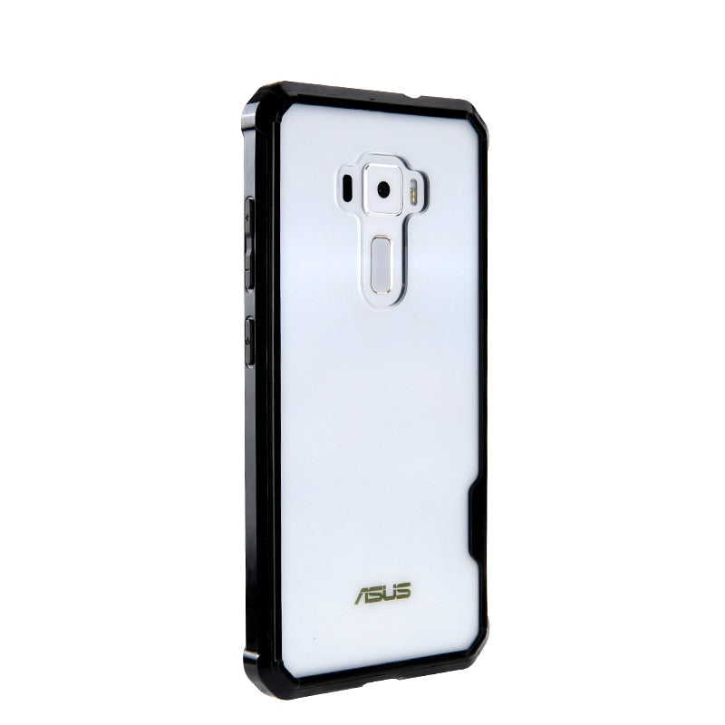 Hybrid Shockproof Cover Air Cushion Frame Case Acrylic Crystal Clear Back Shell Phone Bag For Asus ZenFone 3 ZE520KL 5.2inch