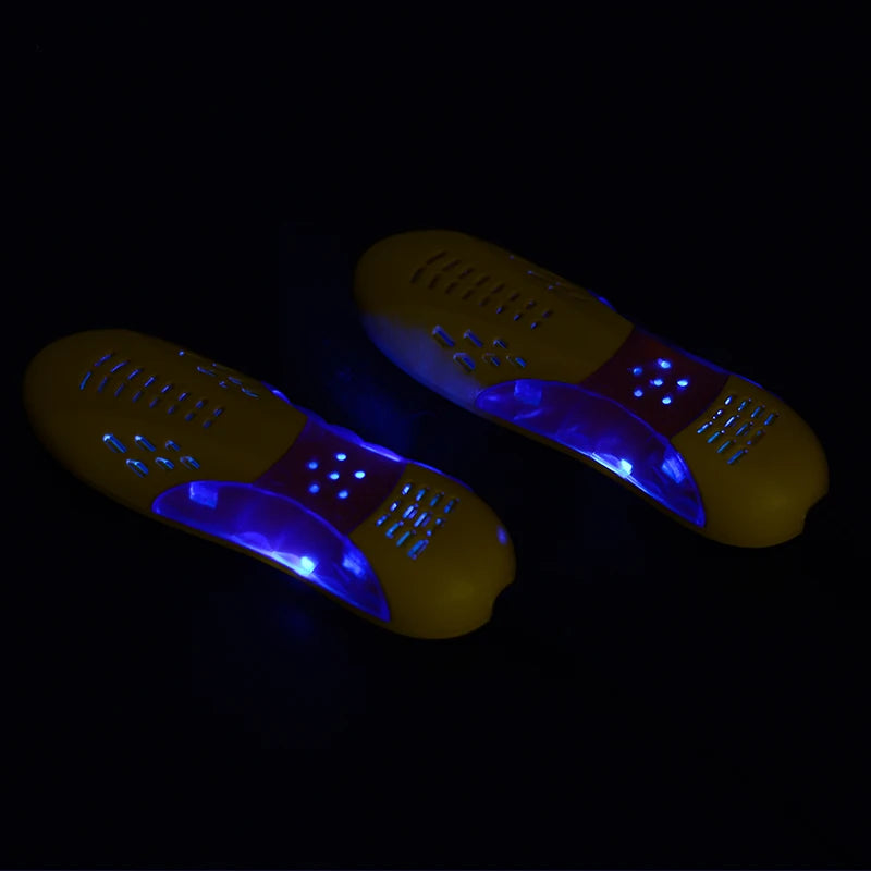 Free Shipping Race Car Shape Voilet Light Shoe Dryer Foot Protector Boot Odor Deodorant Dehumidify Device Shoes Drier Heater