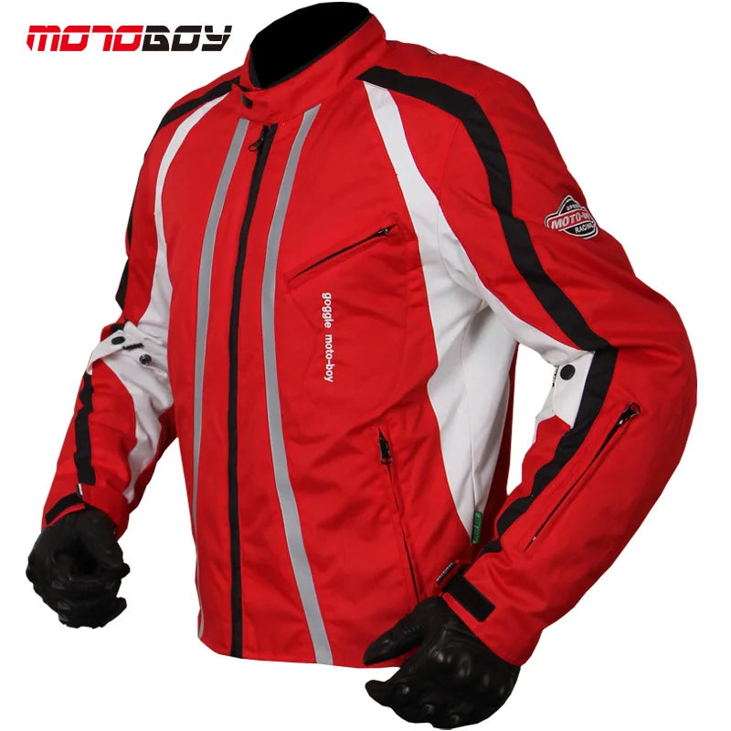 Winter jackets for women Men Blue Red Waterproof Durable Motorcycle Body Armor Jacket High Visible Moto Clothes
