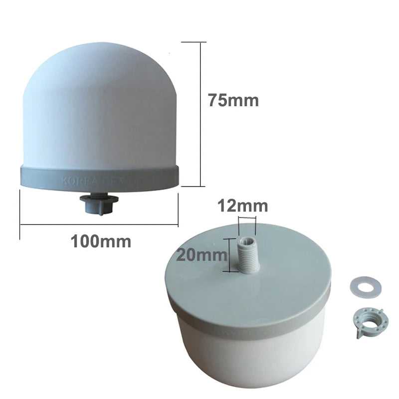 1pcs Ceramic filter magnetized mineral water purifier Water Filter Ceramic hemisphere water filters for household