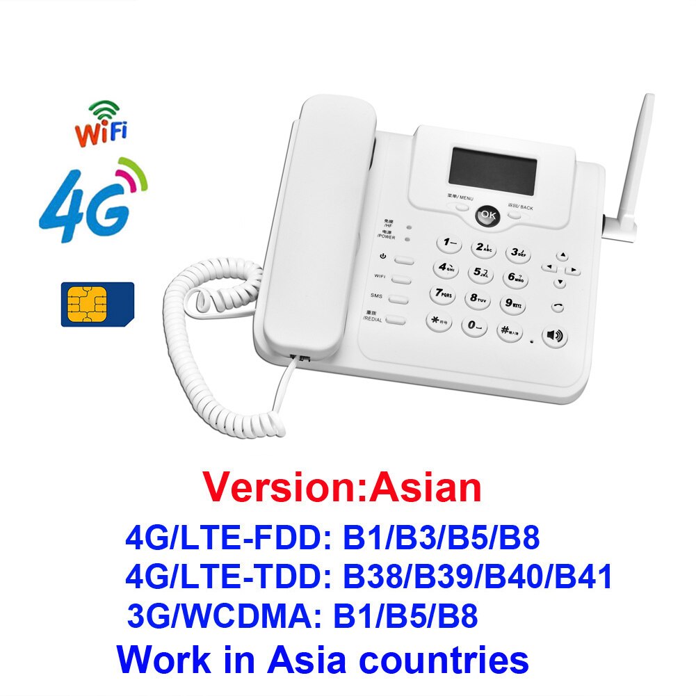 Office Home Computers 2G 3G 4G LTE GSM Wireless Landline Phone Voice Call Desk Telephone Sim Card Router 4g Wifi Hotspot W101W