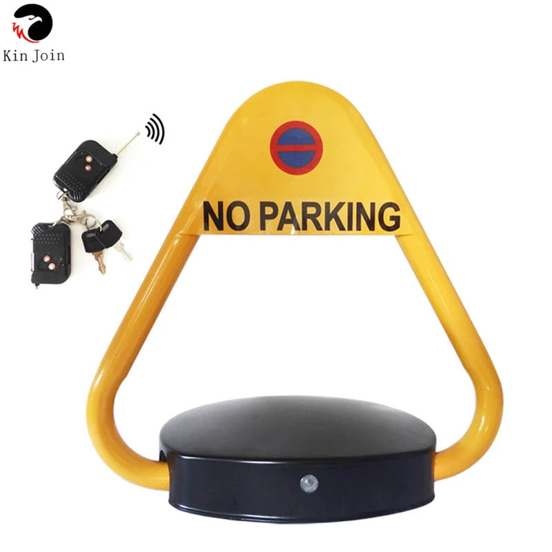 KINJOIN Triangular Shape Electric Parking Lock Automatic Remote Control Waterproof VIP Park Car Barrier LOCK
