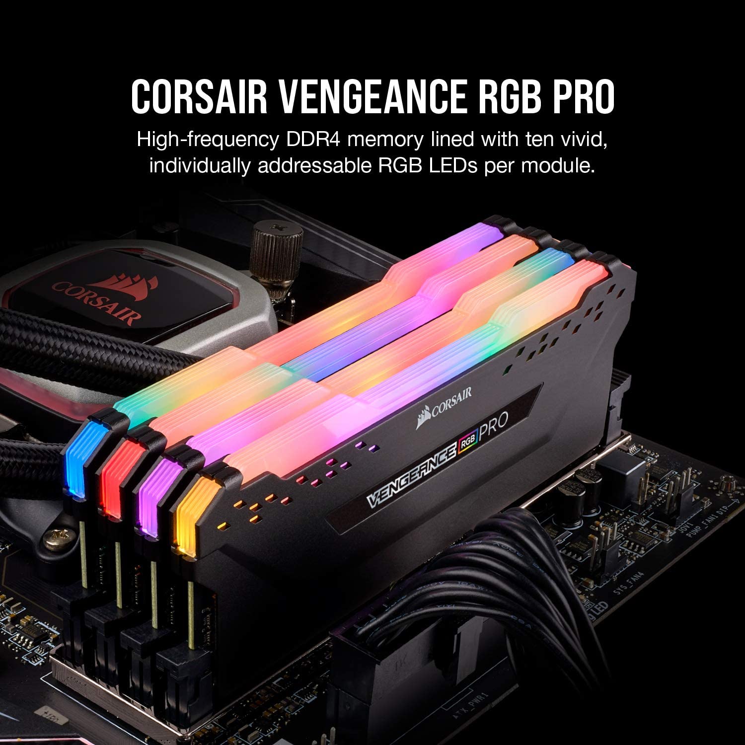CORSAIR Vengeance RGB PRO DDR4 RAM 8GB 3000MHz DIMM ordinateur de bureau de mémoire Support carte mère 8g 16gb 3200 3600Mhz  32g