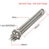 1 Inch BSP Thread Tubular Heater with Accessories 304 SUS Heating Element for Solar Water Heater 12V/24V/36V/48V 200W/300W/600W