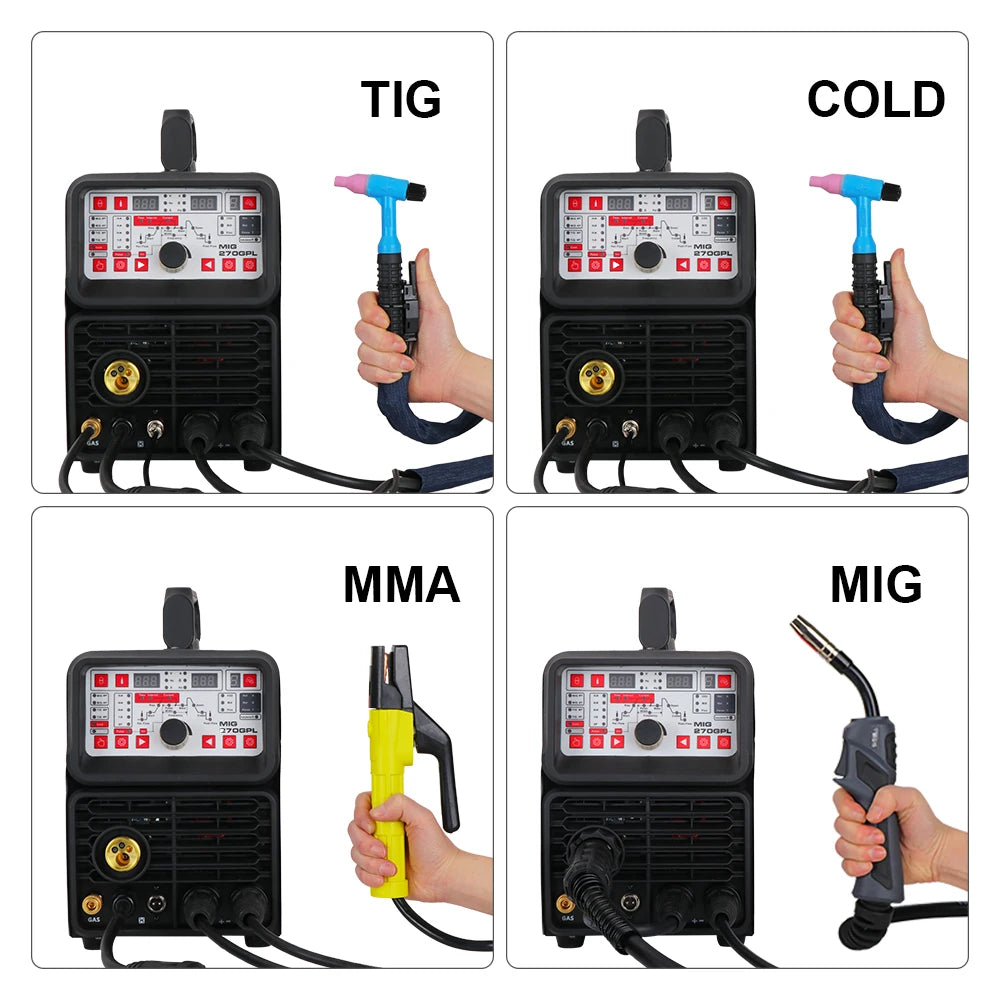 ANDELI 220V 4 in 1 MIG-270TPL MIG MAG TIG MMA Pulse Cold MIG Welding Machine TIG Welding Machine MIG Welder TIG Welder DC TIG