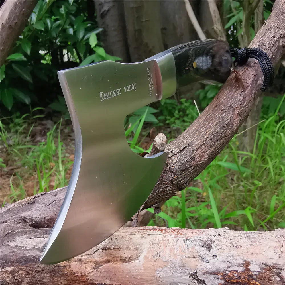 High hardness battle axe, outdoor jungle camping bone cutter, fire axe, life-saving tool, sharp and durable