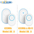 Wireless Doorbell WiFi Alarm System Intelligent Wireless Doorbell Strobe Siren Tuyasmart app 58 sound 433MHz wireless detectors
