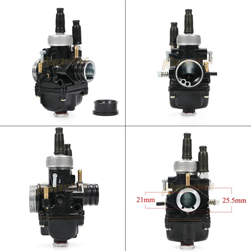 Motorcycle PHBG Racing Carburetor Accessories 17mm 19mm 21mm for Yamaha Puch ATV BWS100  Black Carb 2 Stroke Fuel System Parts