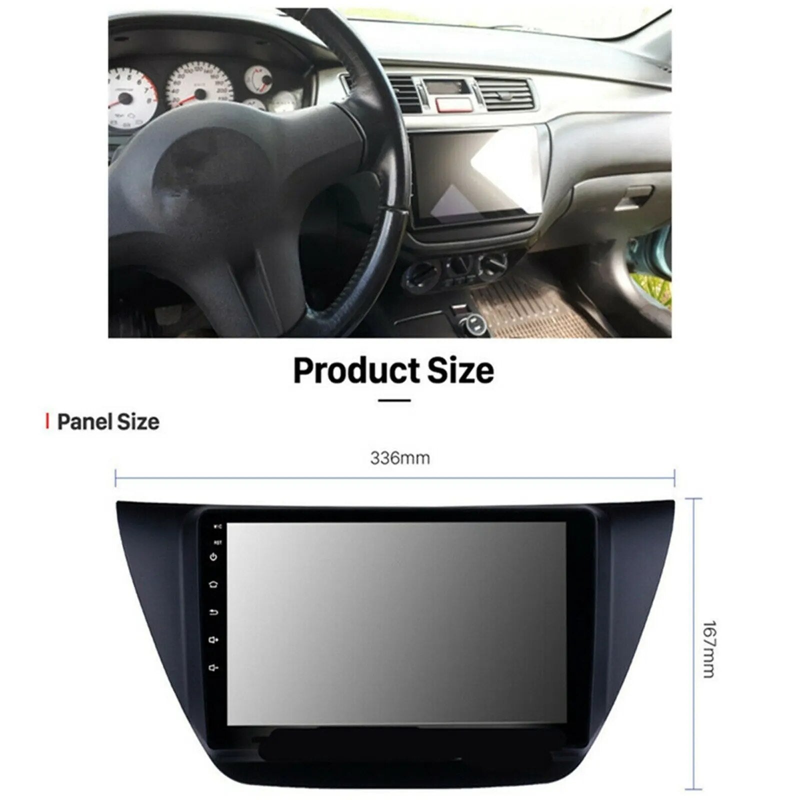 For Mitsubishi Lancer Ix 2006-10 Android 8.1 9'' 2Din Car Radio Stereo Multimedia Video Player GPS Navigation Head Unit