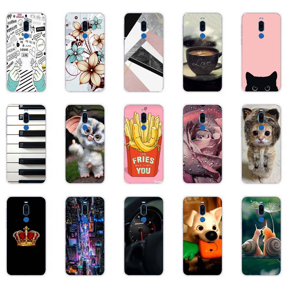 For Meizu X8 Case Silicon Soft TPU Phone Cover for Meizu X 8 MeizuX8 Coque Bumper full 360 Protective fundas cute cat dog 7