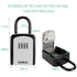 ORIA Password Key Box Outdoor Key Safe Lock Box Decoration Key Code Box Key Storage Lock Box Wall Mounted Password Box