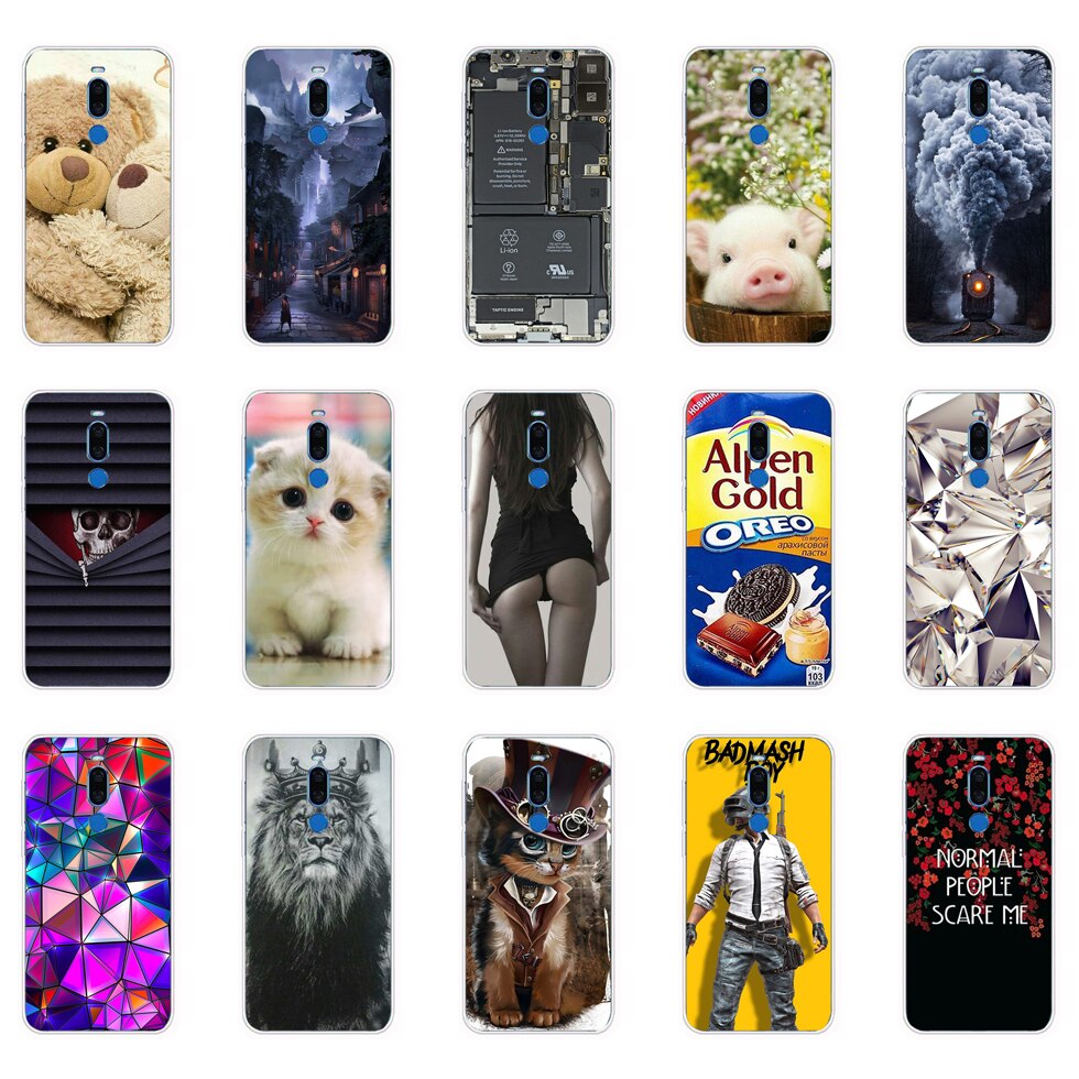 For Meizu X8 Case Silicon Soft TPU Phone Cover for Meizu X 8 MeizuX8 Coque Bumper full 360 Protective fundas cute cat dog 6