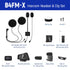 LEXIN LX-B4FM-X intercom headset&clip set for full/half helmet with High quality and Loud Sound Bluetooth Headphone Jack Plug