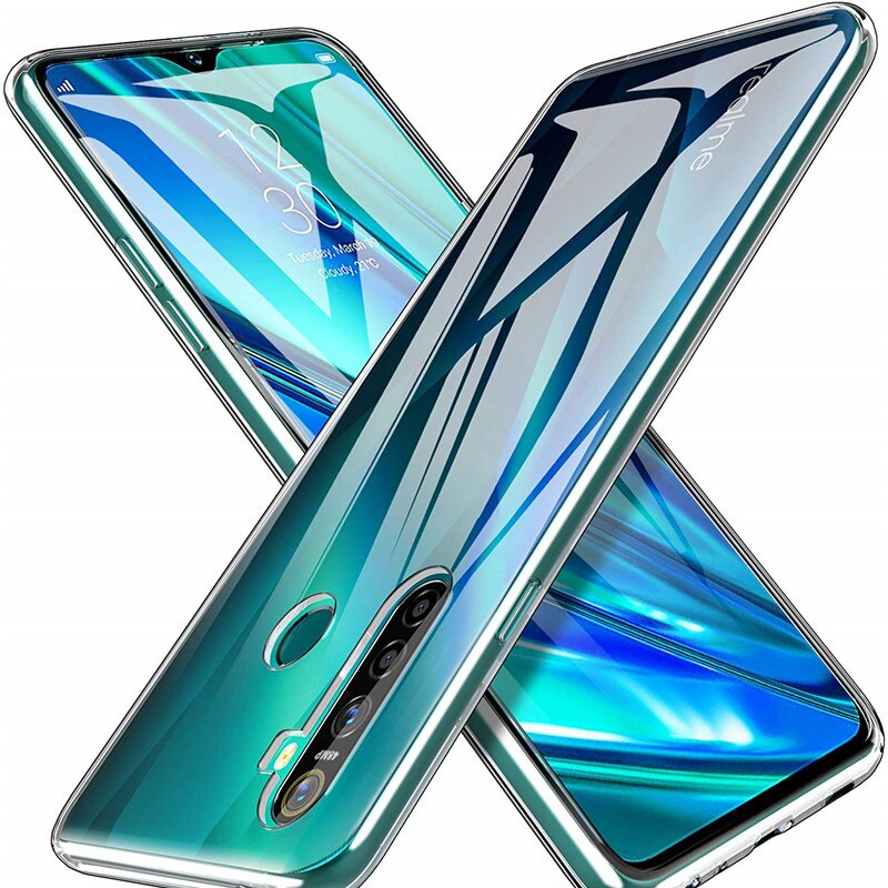 Ultra-thin Transparent Phone Case For OPPO Realme V11 V15 C20 C17 C12 C15 C11 C2 7i 5i 6i X7 X50 X2 7 6 5 3 Pro Soft TPU Cover