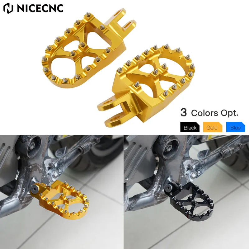 NICECNC Foot Pegs FootRest Footpegs Rests Pedals For Suzuki DRZ400S DRZ400SM DRZ 400S 400SM 2000-2022 Motorcycle Accessories