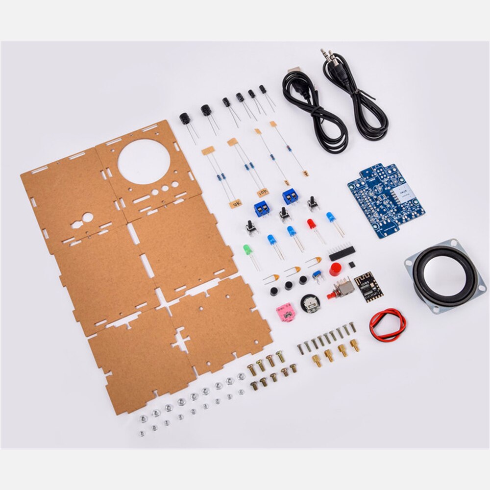 HU-009 DIY BT Speaker Kit Bluetooth-Fit Audio DIY Pack 2" 3W Mini Audio Speaker Unit Electronic Component Wireless Wired 5V DC