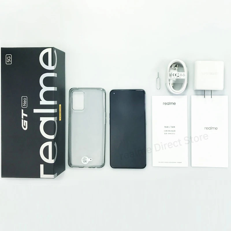 Realme GT Neo Flash Edition 5G Mobile Phone X7 Max 6.43" FHD+ 120Hz Dimensity 1200 Octa Core Cellphone 4500mAh 64MP Smartphones