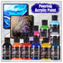 OPHIR 100ML Professional Pouring Acrylic Paint Fluid Marbling Paint for Artist DIY Art Supplies 36 Colors for Choose