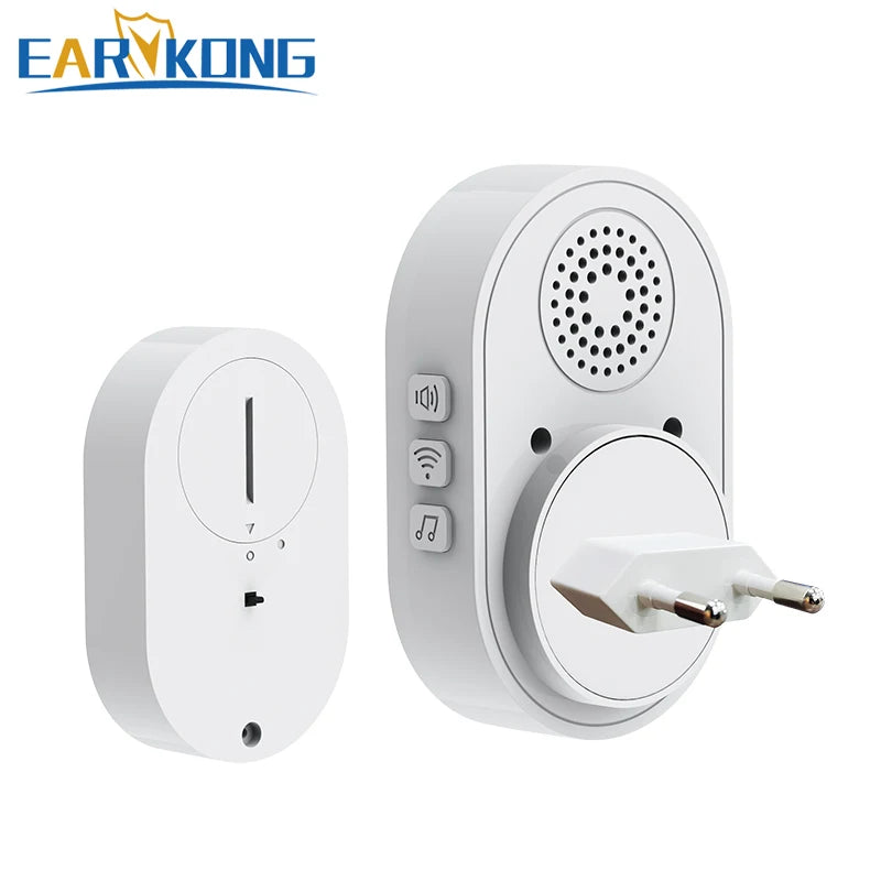 Wireless Doorbell WiFi Alarm System Intelligent Wireless Doorbell Strobe Siren Tuyasmart app 58 sound 433MHz wireless detectors