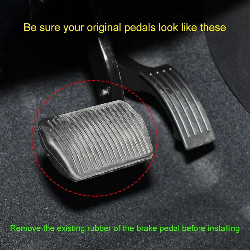 Automatic Steel Brake AND Gas Pedal Covers Kit For Ford Escape Focus Kuga MKC 2011-2019