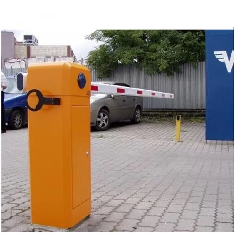 Automatic parking straight arm barrier parking system and toll system parking straight arm barrier