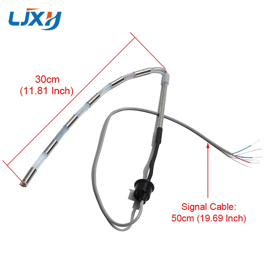LJXH 4 Wires Transparent Silicon Steel Solar Water Heater Accessories Measuring Sensor Probe Suitable for Water Tank