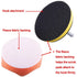 35 Pieces Car Polishing Pad Kit 80mm Buffing Pads Foam Polish Pads Polisher Attachment for Drill