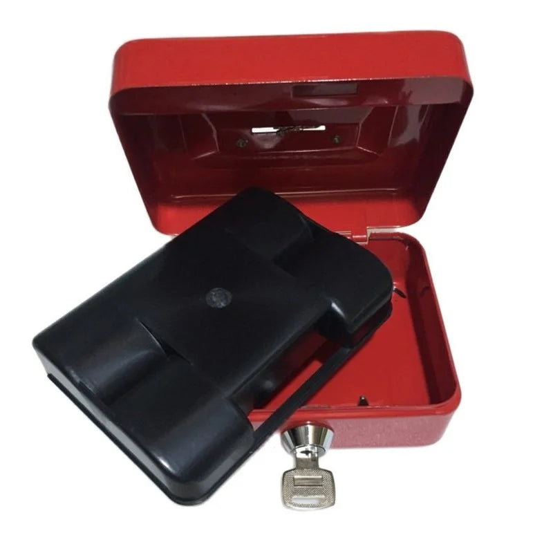 Key Mini Small Steel Safe Store Content Boxes Paper Piggy Bank-Card Document Safes