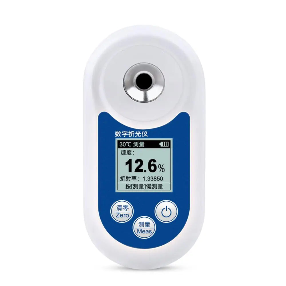 Digital Refractometer Brix Meter Saccharimeter Densimeter for Fruit Wine Beer Alcohol Sugar Concentration Tester